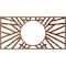 Ekena Millwork Hoover Wood Fretwork Pierced Ceiling Medallion, Walnut, 26"W x 13"H x 9 5/8"ID x 1/4"T CMWP26X13X0250HOWA - alternate 4